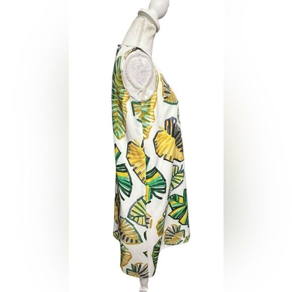 Lafayette 148 Palmer Leaf Palm Print Shift Dress Size S - Picture 3 of 6